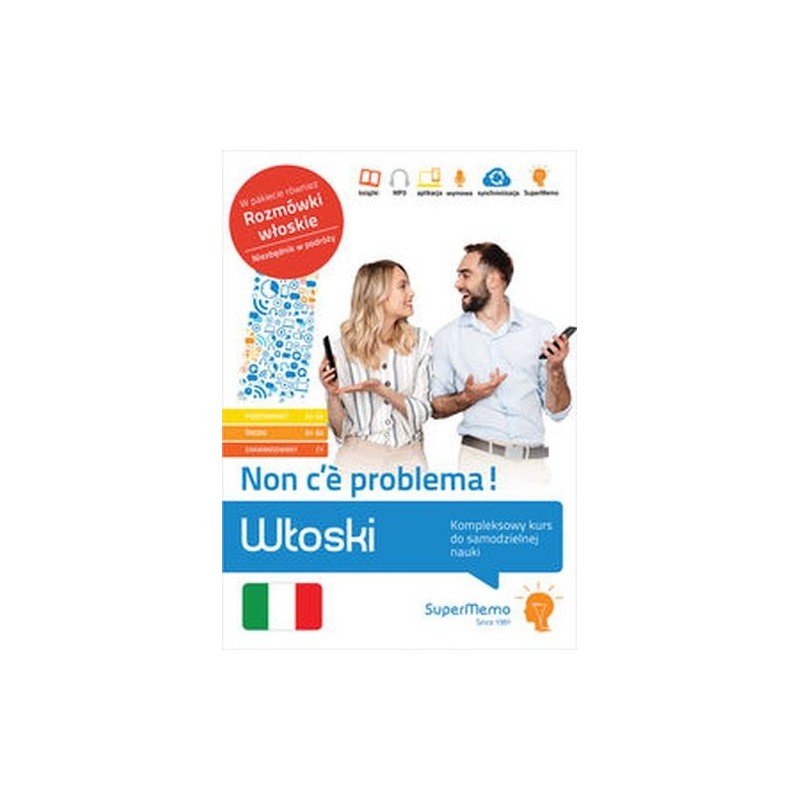 WŁOSKI KOMPLEKSOWY KURS DO SAMODZIELNEJ NAUKI POZIOM PODSTAWOWY A1-A2, ŚREDNI B1