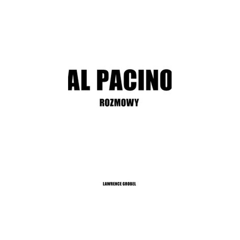 AL PACINO. ROZMOWY