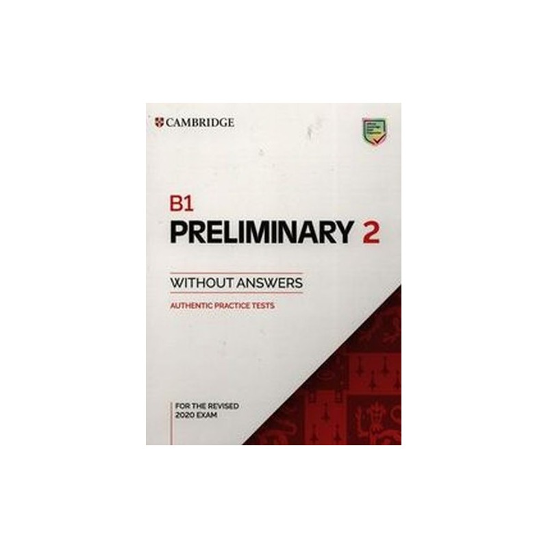 B1 PRELIMINARY 2 STUDENTS BOOK WITHOUT ANSWERS