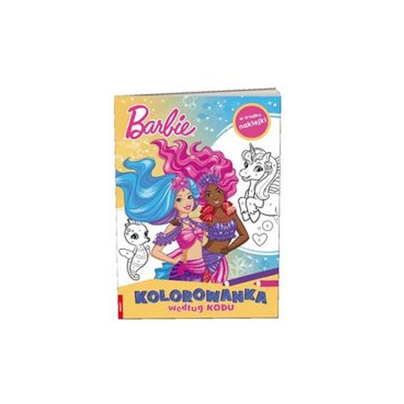 BARBIE DREAMTOPIA KOLOROWANKA WEDŁUG KODU