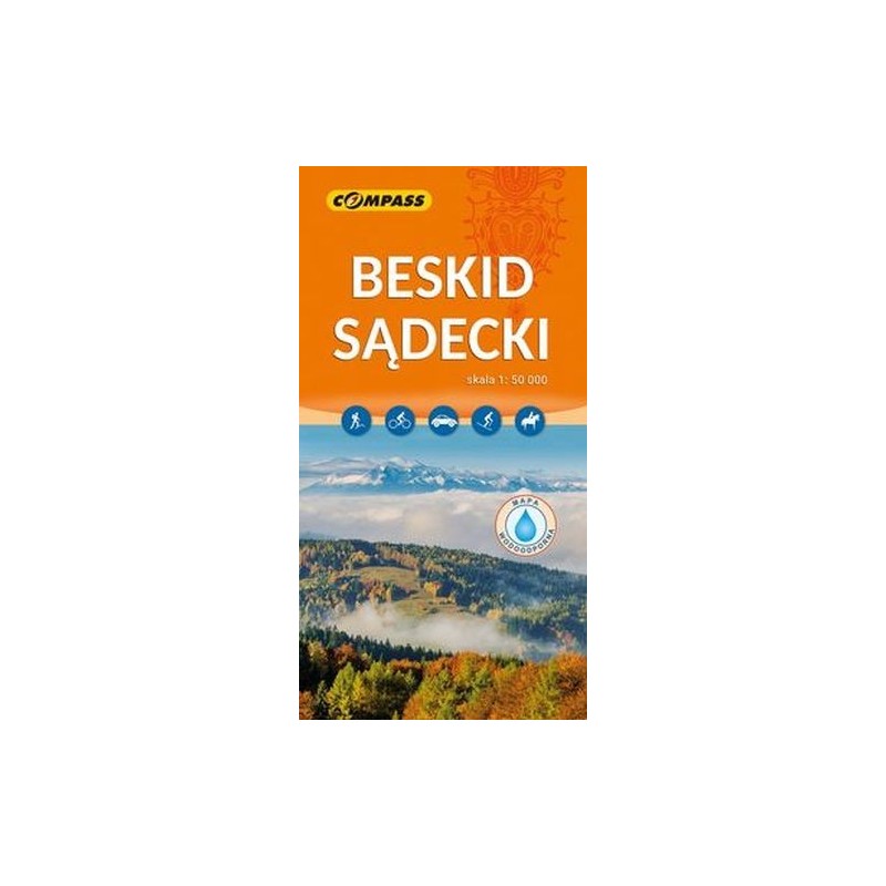 BESKID SĄDECKI MAPA LAMINOWANA