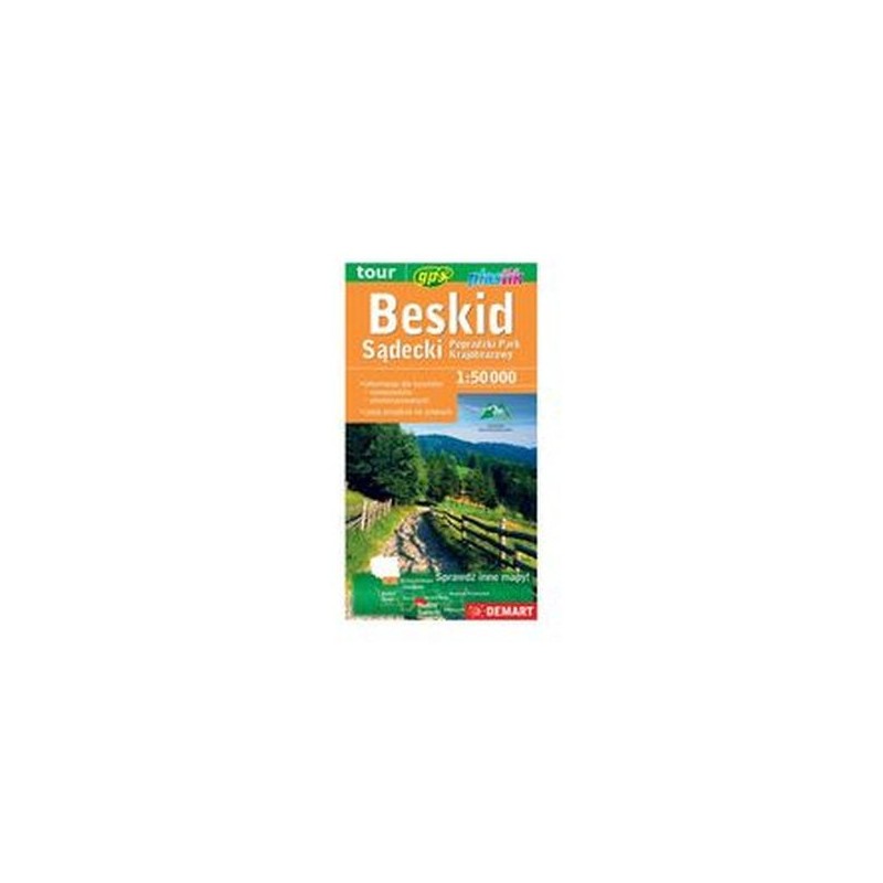 BESKID SĄDECKI MAPA TURYSTYCZNA 1:50 000