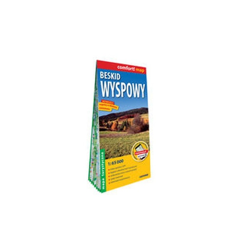 BESKID WYSPOWY LAMINOWANA MAPA TURYSTYCZNA 1:65 000