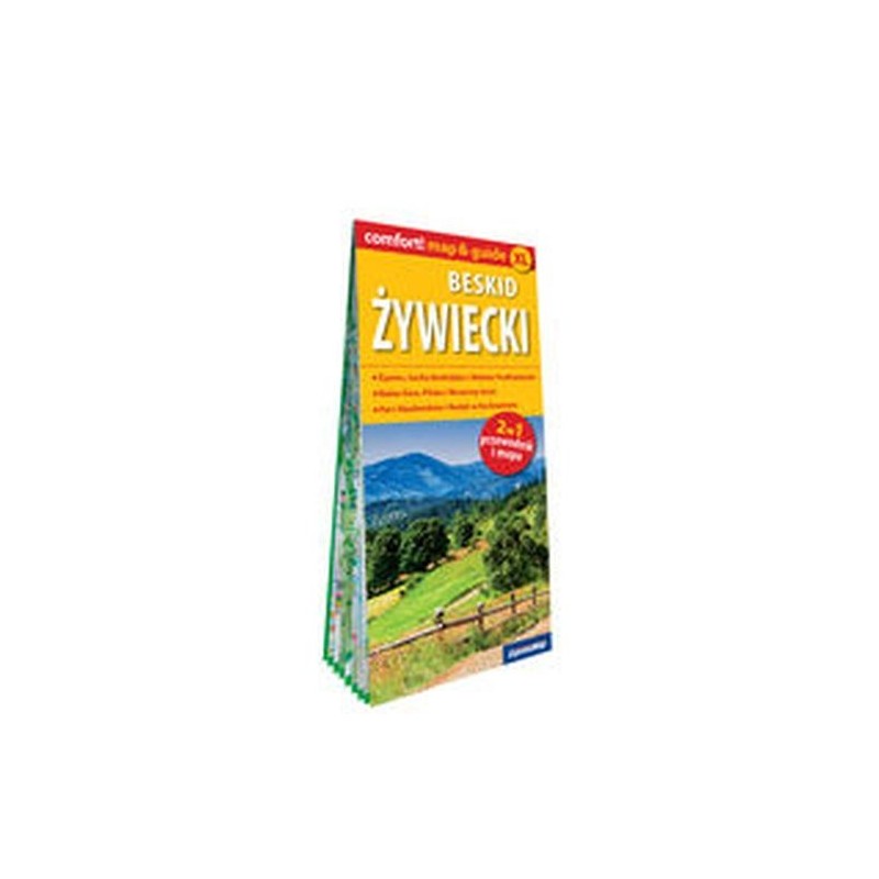 BESKID ŻYWIECKI LAMINOWANY MAPGUIDE 2W1: PRZEWODNIK I MAPA