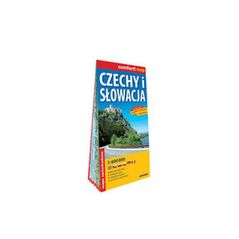 CZECHY I SŁOWACJA LAMINOWANA MAPA SAMOCHODOWA 1:600 000