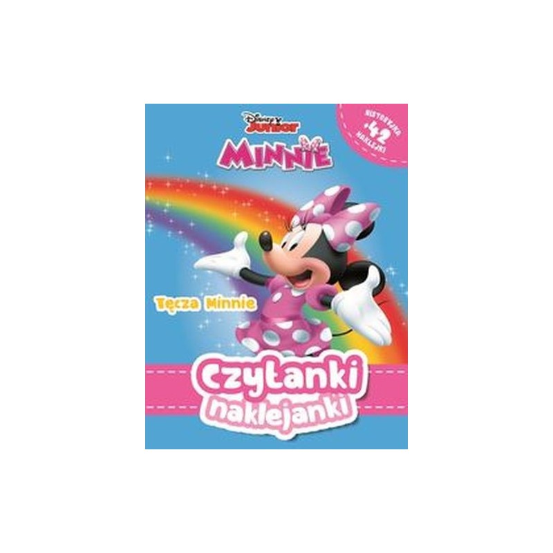 CZYTANKI NAKLEJANKI TĘCZA MINNIE DISNEY JUNIOR MINNIE