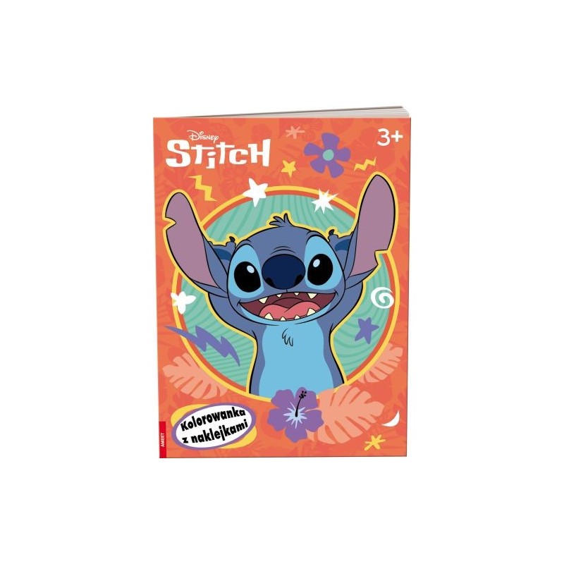 DISNEY STITCH KOLOROWANKA Z NAKLEJKAMI