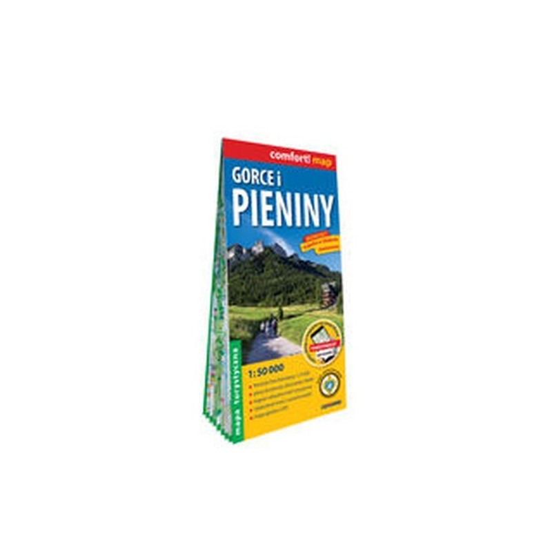 GORCE I PIENINY LAMINOWANA MAPA TURYSTYCZNA 1:50 000