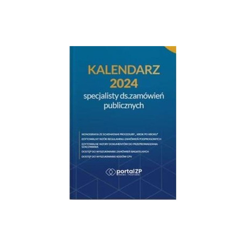 KALENDARZ SPECJALISTY DS. ZAMÓWIEŃ PUBLICZNYCH 2024