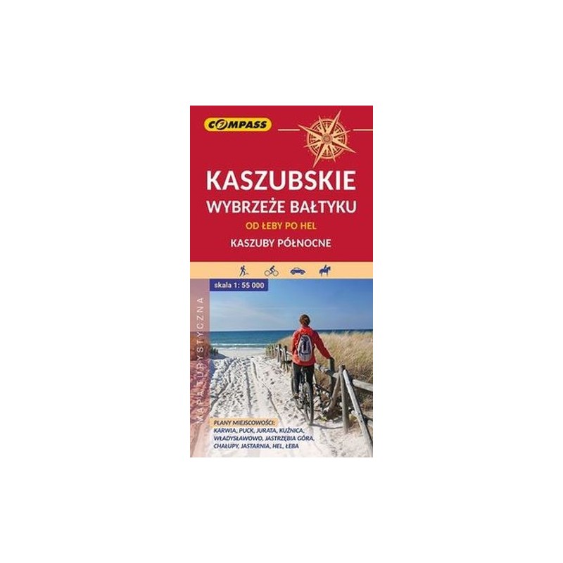 KASZUBSKIE WYBRZEŻE BAŁTYKU MAPA TURYSTYCZNA 1:55 000