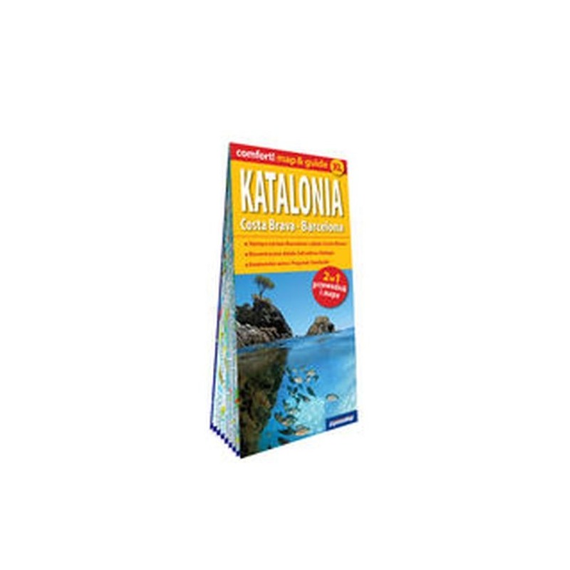 KATALONIA LAMINOWANY MAPGUIDE XL 2W1 PRZEWODNIK I MAPA