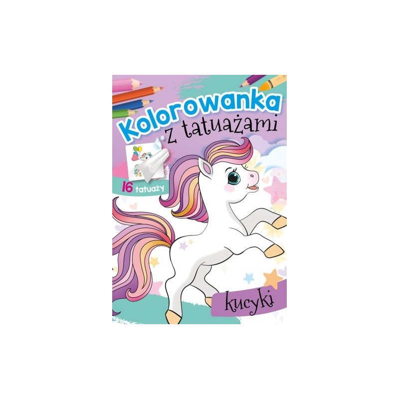 KOLOROWANKA Z TATUAŻAMI KUCYKI