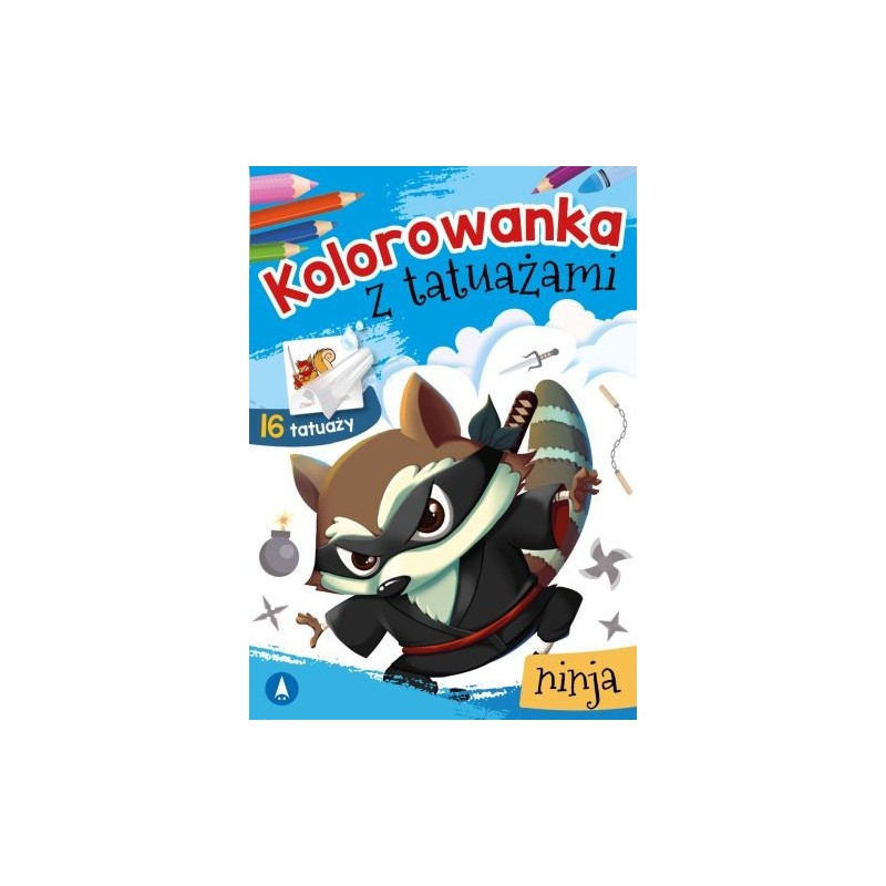 KOLOROWANKA Z TATUAŻAMI NINJA