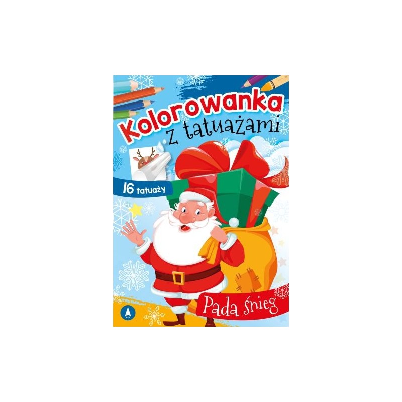 KOLOROWANKA Z TATUAŻAMI PADA ŚNIEG