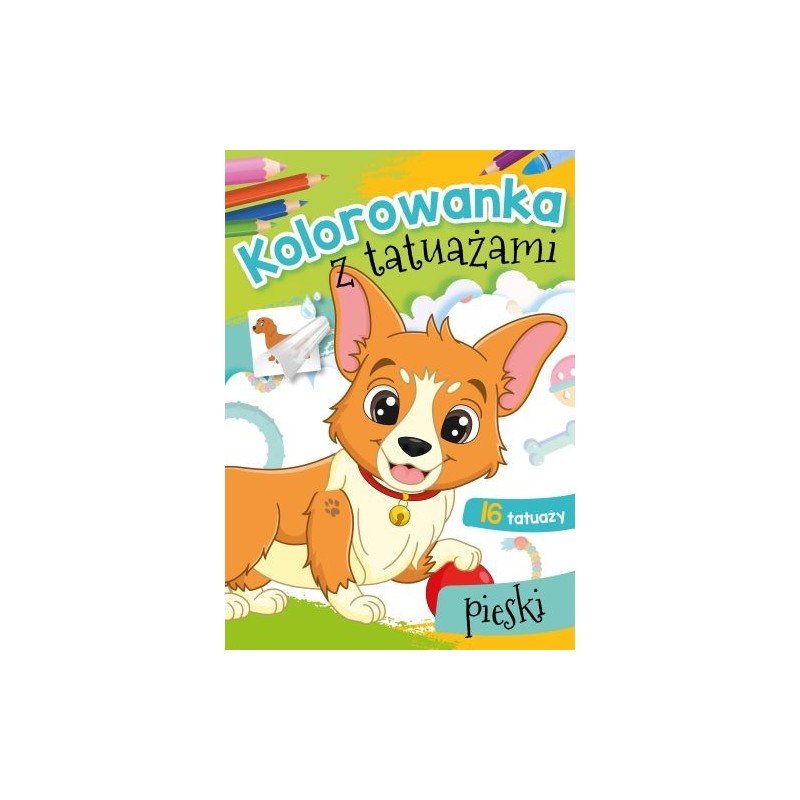 KOLOROWANKA Z TATUAŻAMI PIESKI