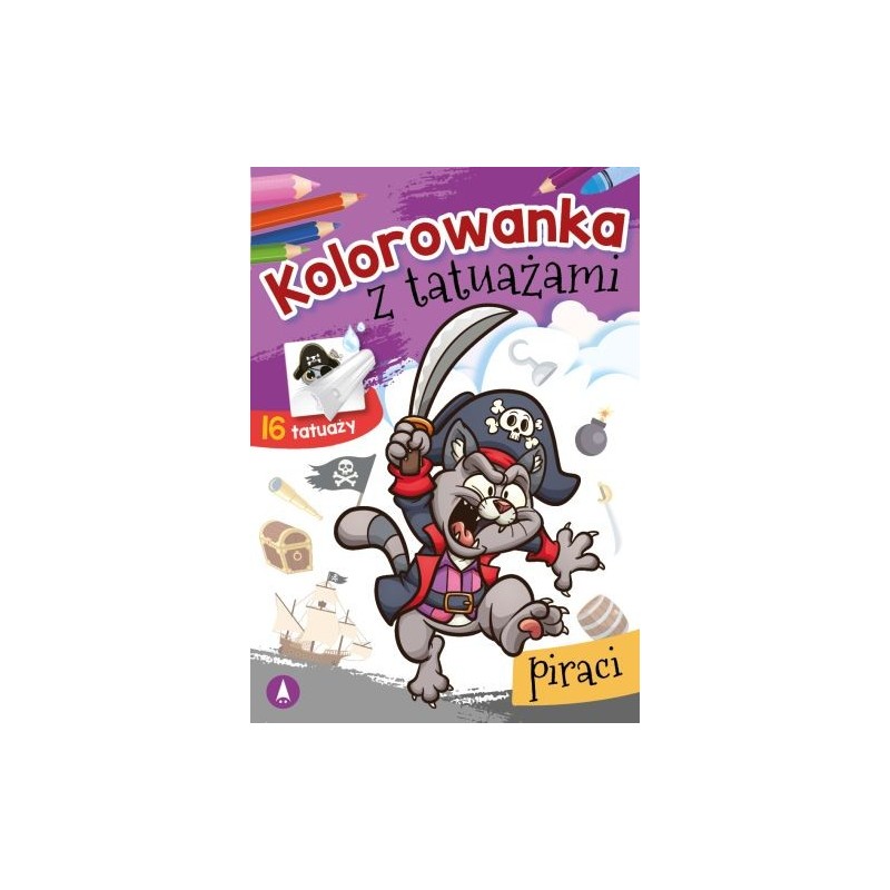 KOLOROWANKA Z TATUAŻAMI PIRACI