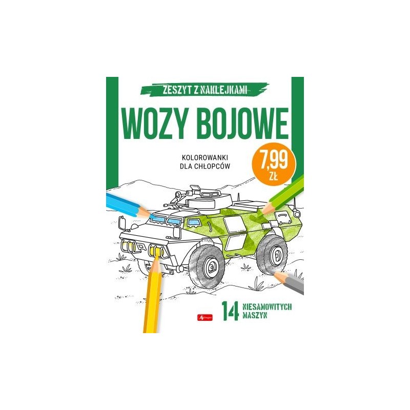 KOLOROWANKI DLA CHŁOPCÓW WOZY BOJOWE