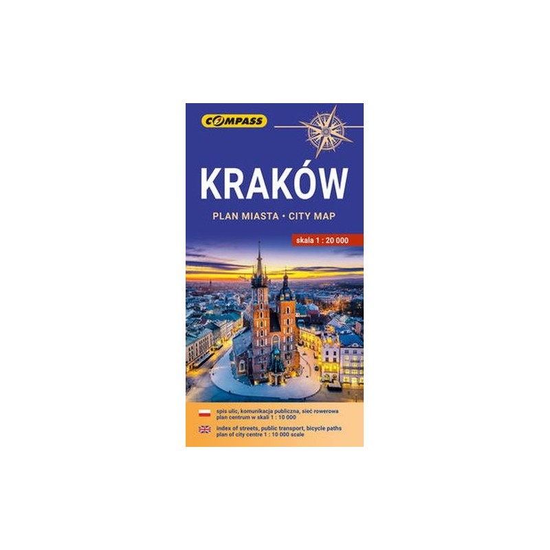 KRAKÓW PLAN MIASTA 1:20 000