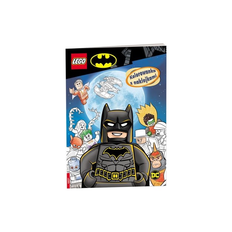 LEGO BATMAN KOLOROWANKA Z NAKLEJKAMI