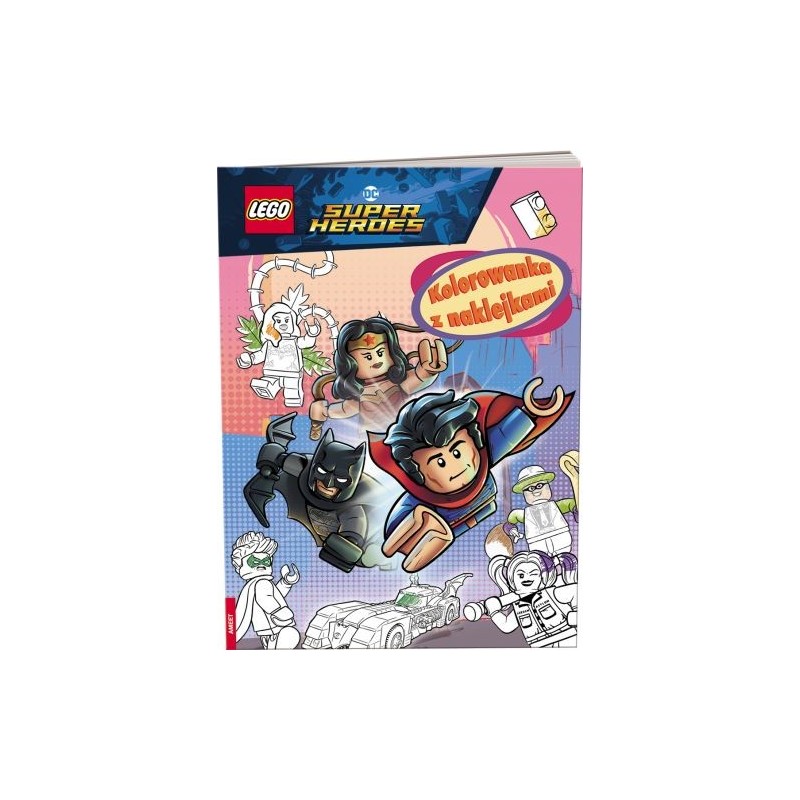 LEGO DC COMICS SUPER HEROES KOLOROWANKA Z NAKLEJKAMI