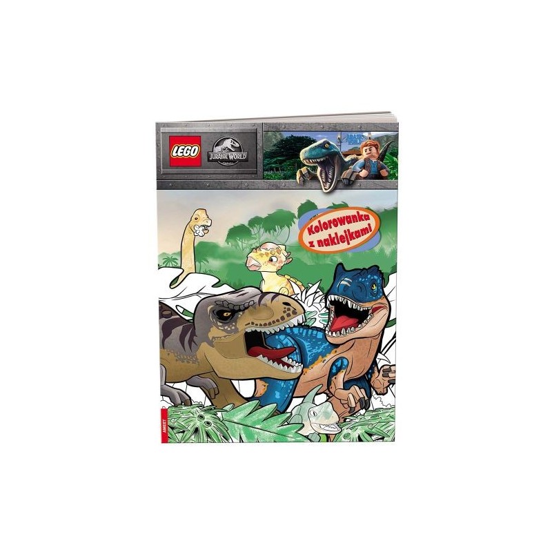 LEGO JURASSIC WORLD KOLOROWANKA Z NAKLEJKAMI