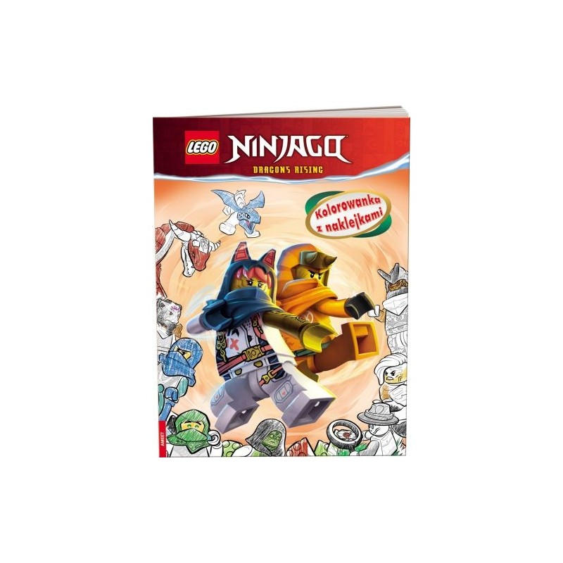 LEGO NINJAGO KOLOROWANKA Z NAKLEJKAMI