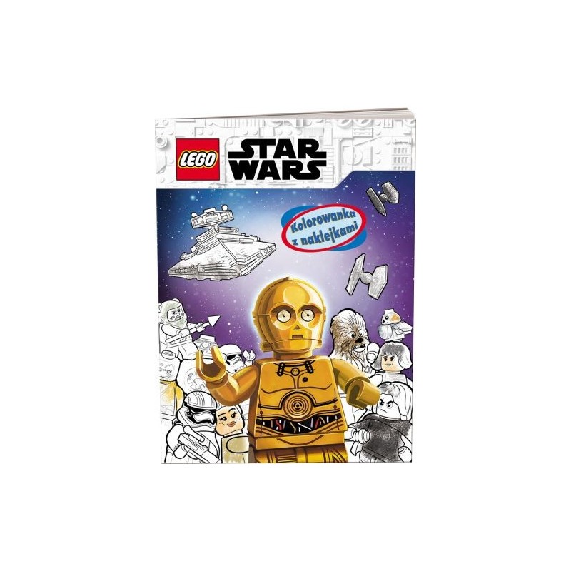 LEGO STAR WARS KOLOROWANKA Z NAKLEJKAMI