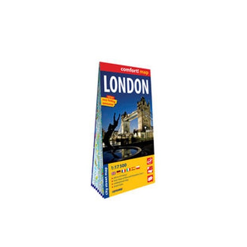 LONDYN (LONDON) LAMINOWANY PLAN MIASTA 1:17 500