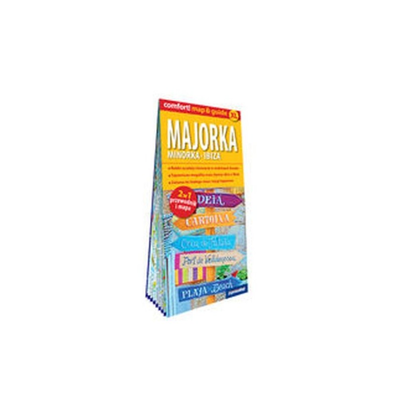 MAJORKA MINORKA IBIZA LAMINOWANY MAPGUIDE XL 2W1 PRZEWODNIK I MAPA