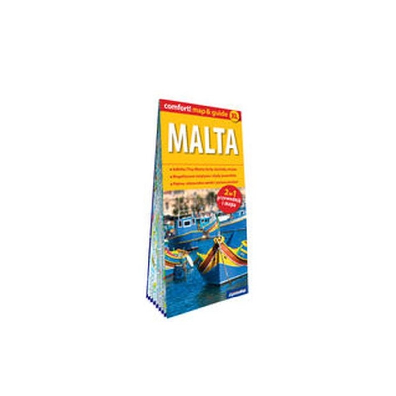 MALTA LAMINOWANY MAPGUIDE (2W1: PRZEWODNIK I MAPA)