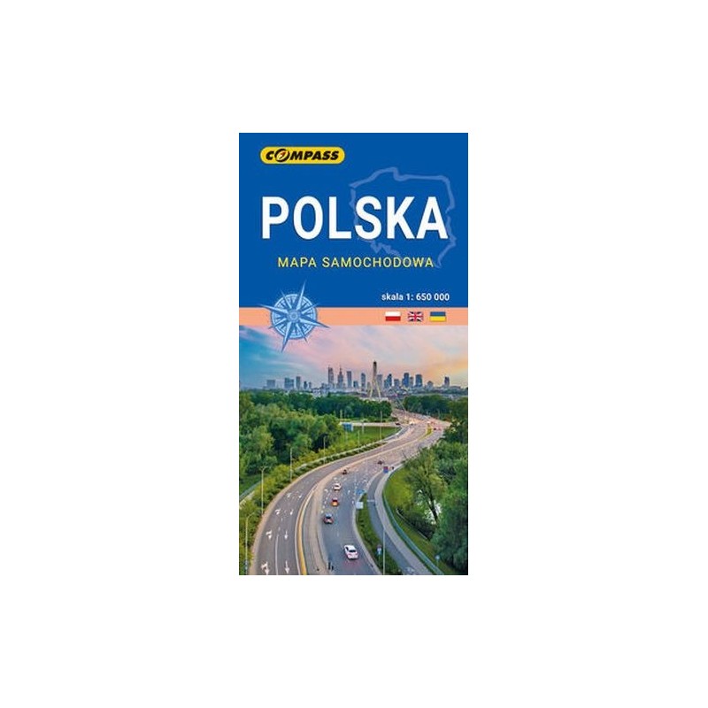 MAPA SAMOCHODOWA POLSKA 1:650 000