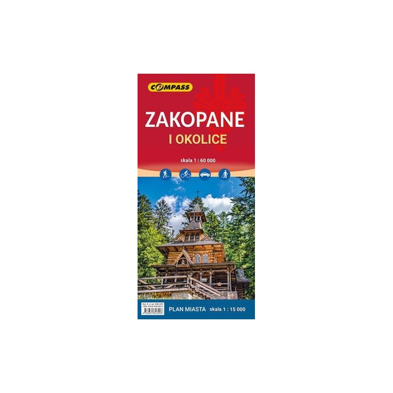 MAPA ZAKOPANE I OKOLICE 1:60 000