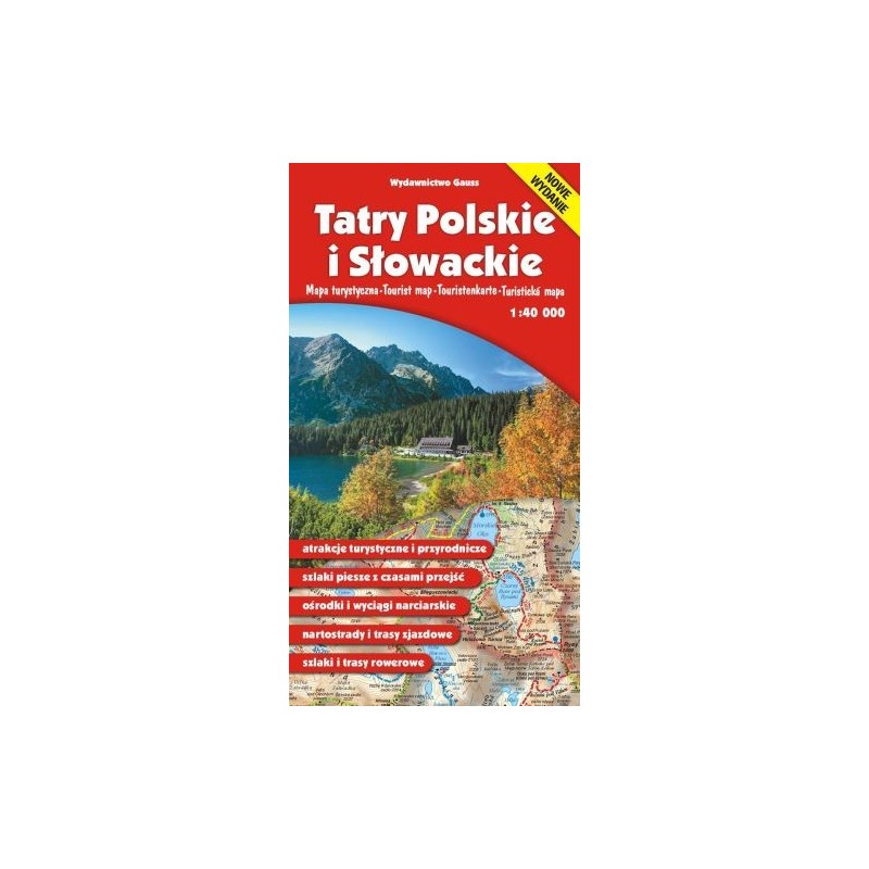 MAPA TATRY POLSKIE I SŁOWACKIEŁ