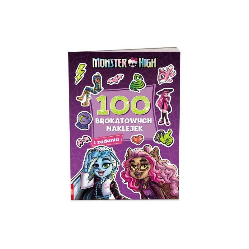 MONSTER HIGH 100 BROKATOWYCH NAKLEJEK