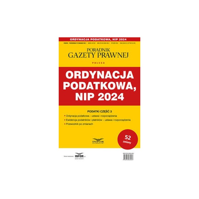 ORDYNACJA PODATKOWA NIP 2024 PODATKI CZĘŚĆ 3