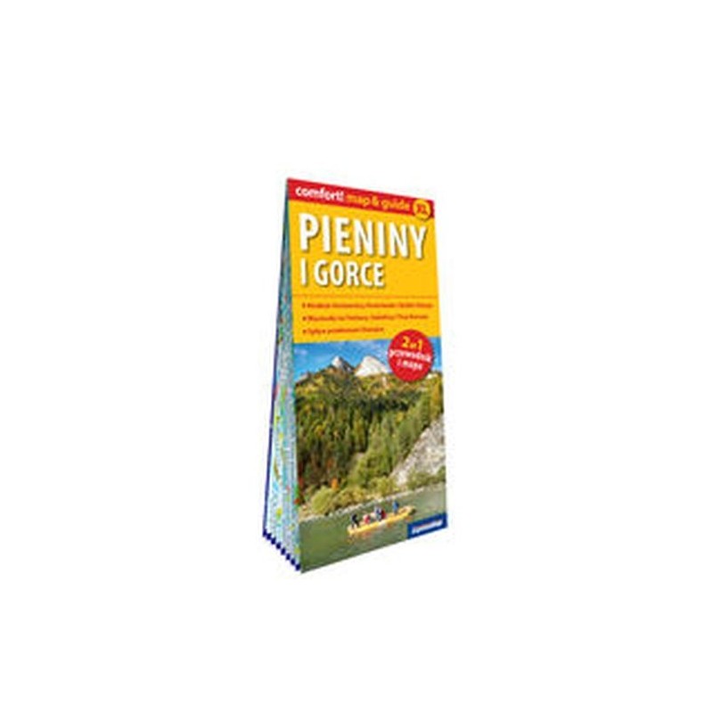 PIENINY I GORCE LAMINOWANY MAPGUIDE 2W1: PRZEWODNIK I MAPA