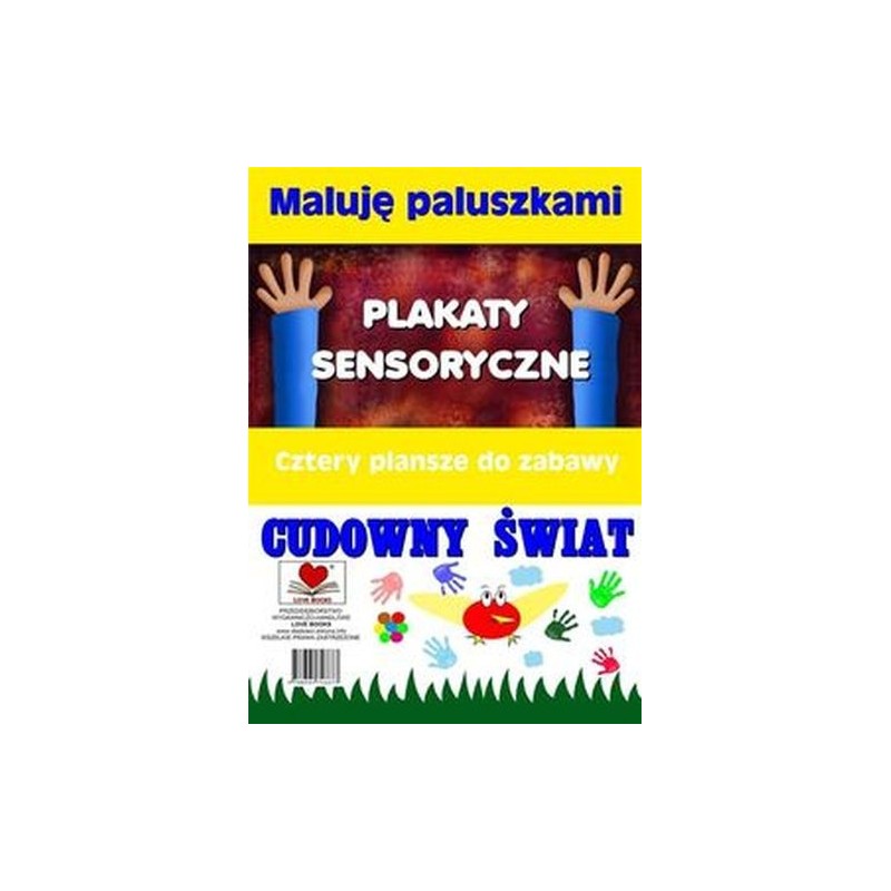 PLAKATY SENSORYCZNE MALUJĘ PALUSZKAMI CUDOWNY ŚWIAT