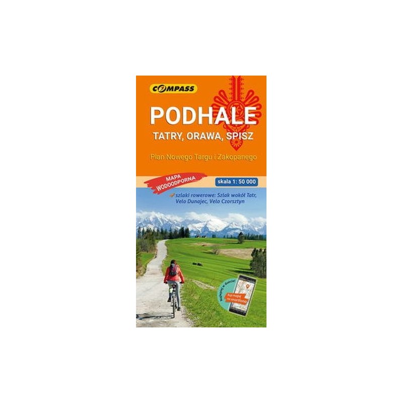 PODHALE TATRY ORAWA SPISZ MAPA 1:50 000