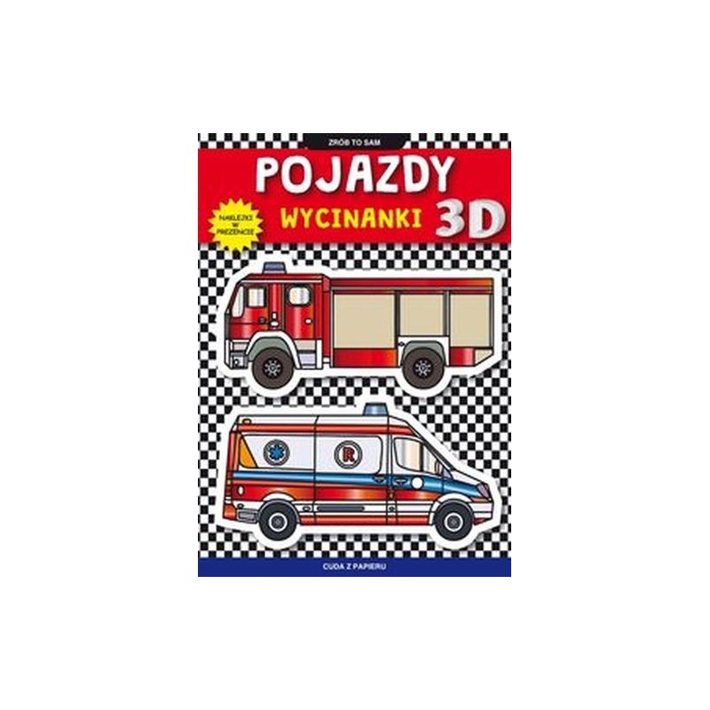 POJAZDY WYCINANKI 3 D