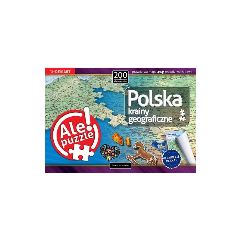 PUZZLE 200 POLSKA KRAINY GEOGRAFICZNE