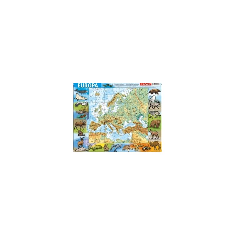 PUZZLE RAMKOWE - EUROPA FIZYCZNA