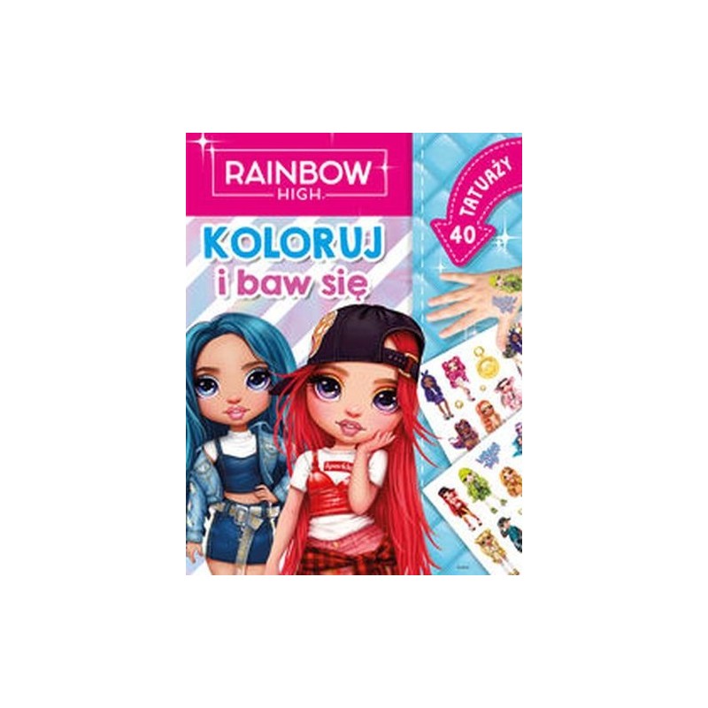 RAINBOW HIGH KOLORUJ I BAW SIĘ 40 TATUAŻY