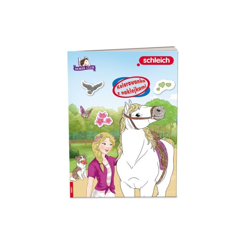 SCHLEICH HORSE CLUB KOLOROWANKA Z NAKLEJKAMI