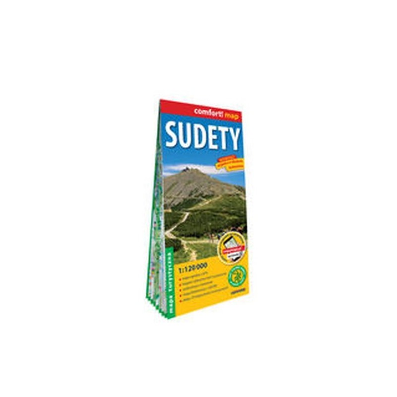 SUDETY LAMINOWANA MAPA TURYSTYCZNA  1:120 000