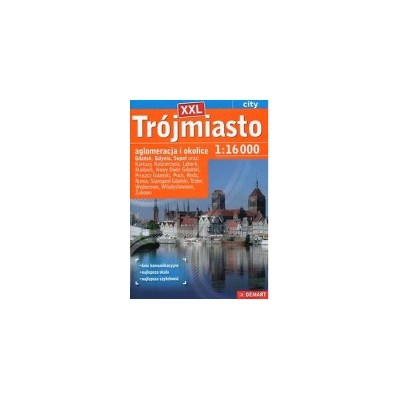 TRÓJMIASTO XXL AGLOMERACJA I OKOLICE 1:16 000