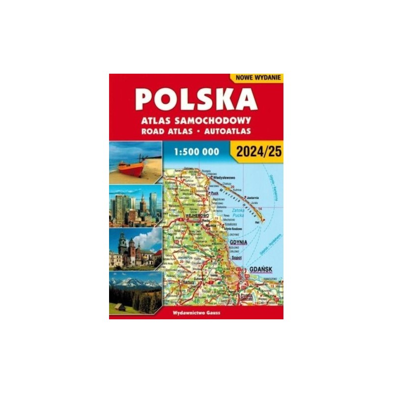 ATLAS SAMOCHODOWY POLSKA 1:500 000