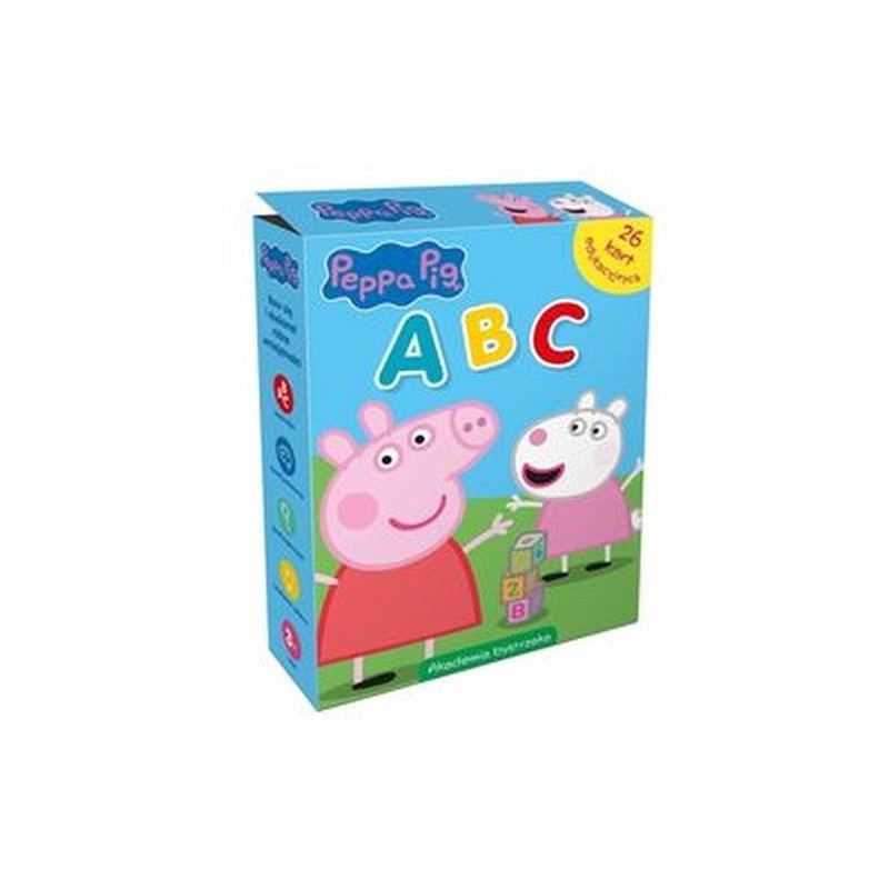 ŚWINKA PEPPA ABC KARTY EDUKACYJNE W PUDEŁKU