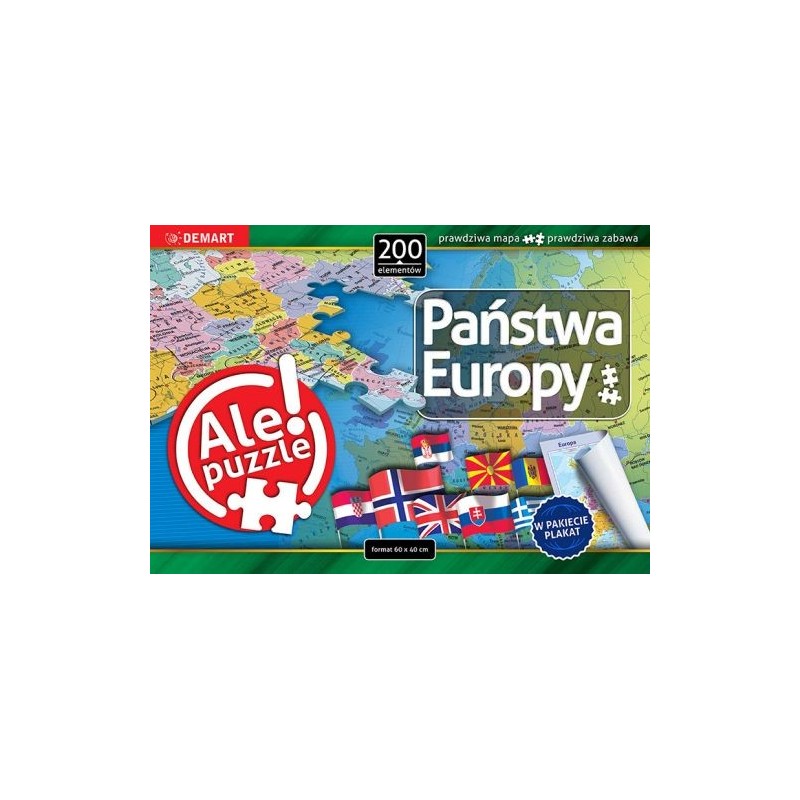 PUZZLE PAŃSTWA EUROPY 200