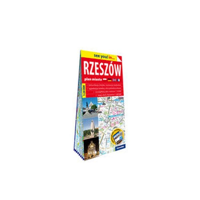 RZESZÓW PAPIEROWY PLAN MIASTA 1:20 000