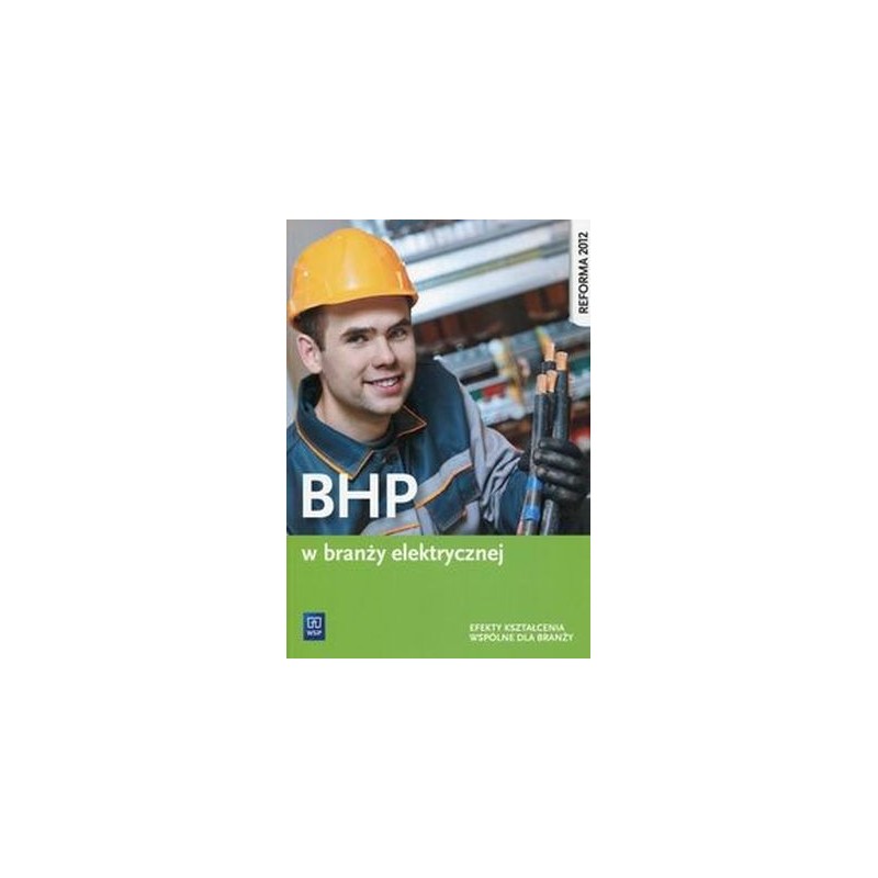 BHP W BRANŻY ELEKTRYCZNEJ EFEKTY KSZTAŁCENIA WSPÓLNE DLA BRANŻY